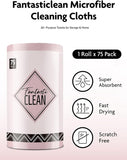 Microfiber Cleaning Cloth Roll -75 Pack