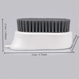 2Pcs White and Blue Shoe Brush