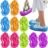 10 Pieces Microfiber Mop Slippers Shoes